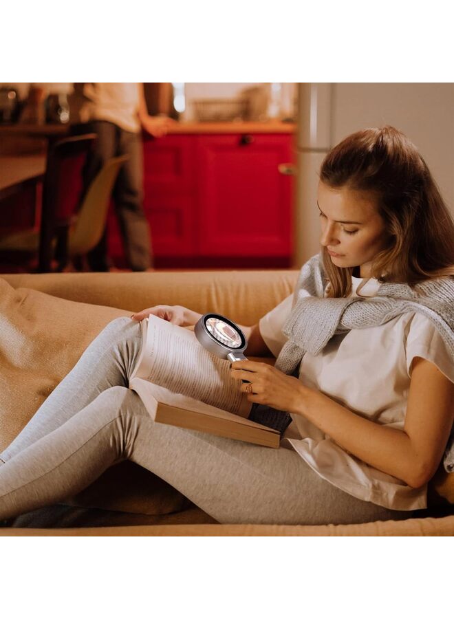 LAMAY Magnifying Glass with Light, Handheld Large 18LED Cold and Warm Light, Illuminated Magnifier for Seniors Reading, Inspection, Coins, Jewelry, Exploring - Image 5